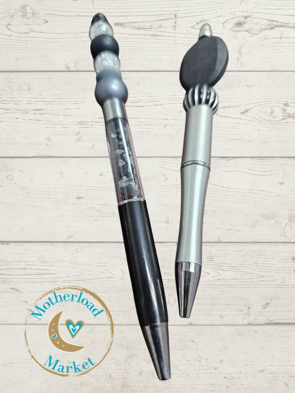 Handmade Pen Set with Natural Snowflake Obsidian